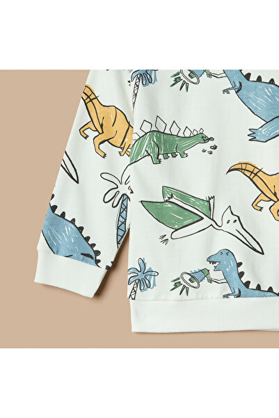 Juniors Dinosaur Print Sweatshirt