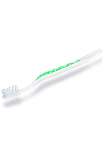 Trisa Pearl White Soft Manual Toothbrush 627194 Green