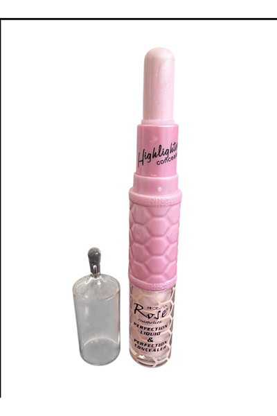 Rose Çift taraflı sıvı ve stick highlighter