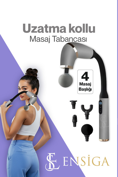 EN SİGA Uzatma kollu masaj Tabancası El Fasya Tabancası 3 Mod 6 Seviye Sırt B...