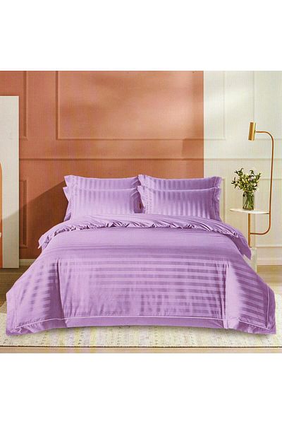 RALEX PUCIOASA POLYCOTTON DAMASK BED LINEN (PURPLE)