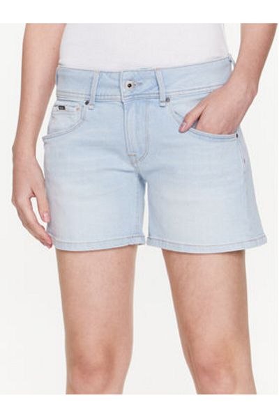 Pepe Jeans Women's Denim Shorts PL801002PE0 Light Blue
