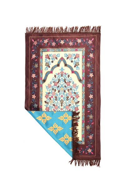 MANASEK Makkah Polyester Prayer Mat (70x110 CM)