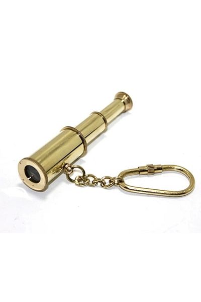 ECOME Brass Binocular Keychain 2114a