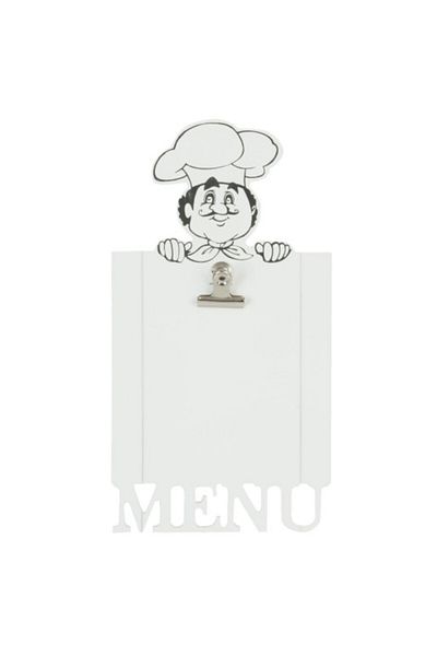 Clayre & Eef Suspended Decorative Board for Menu Chef 18*3*33 cm