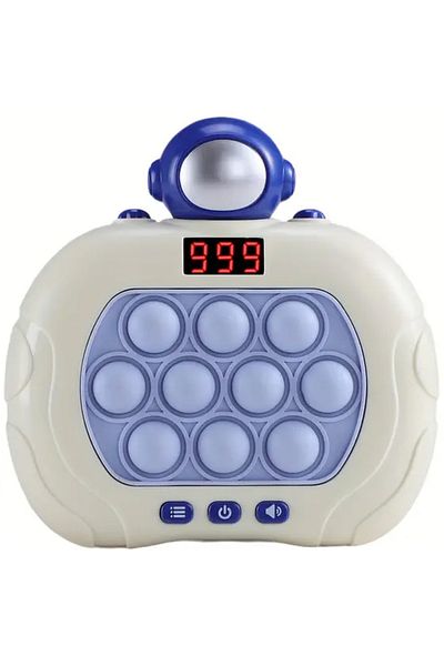 OEM Joc interactiv Pop-It Consola, antistres, cu sunete si lumini, afisaj si 999 level, forma Astronaut