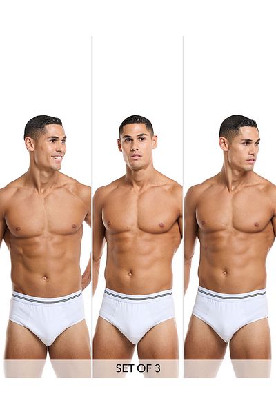 R&B 3 Pack Solid Briefs