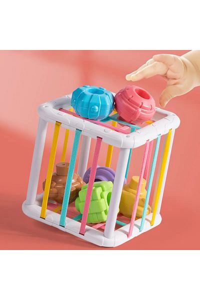 OEM Joc de sortat pentru bebelusi, 6 forme, Plastic ABS, Multicolor