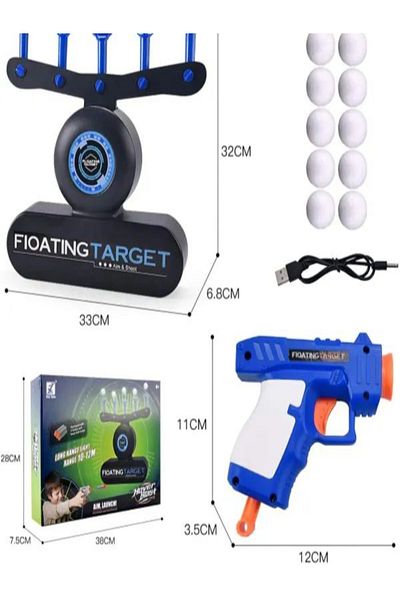 ATOUR Interactive Floating Target Game for Kids with Safe Foam Gun, Soft Balls and USB Charging to Enhance Fun