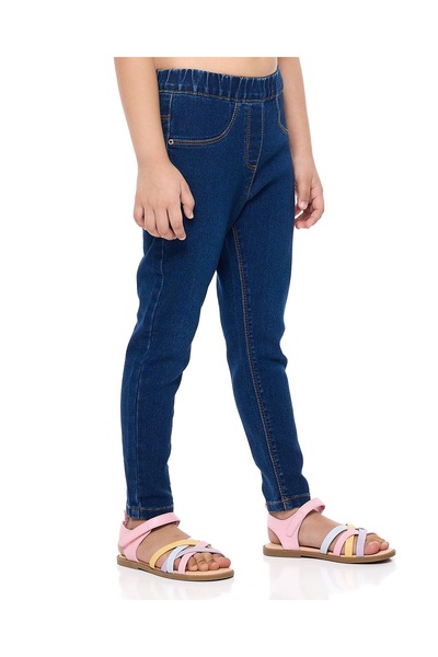 R&B Washed Skinny Fit Jeans with Elastic Waist