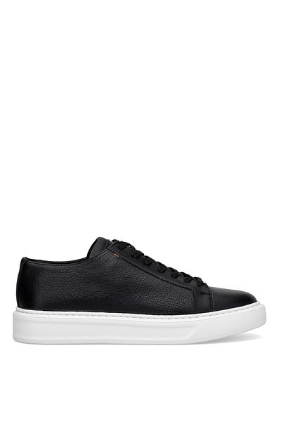 MARCOMEN 152-17494 Men's Genuine Leather Classic Sneaker Black