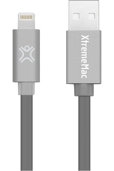 XtremeMac Flat LED LT Cable -1.2m Space Grey