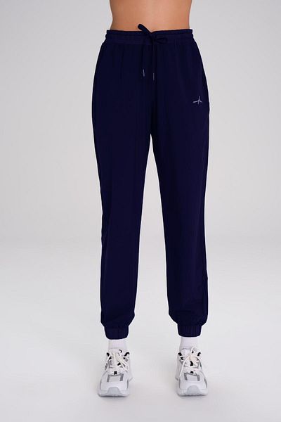 Haşema Active Elastic Leg Navy Blue Jogger Sports Pants Sweatpants Act-1