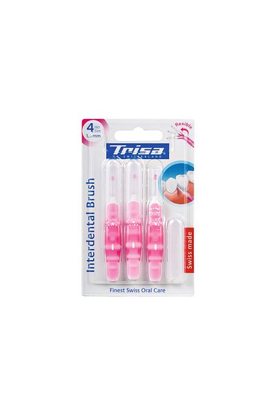 Trisa Interdental Brush 667153 ISO 4 1.3mm Pink