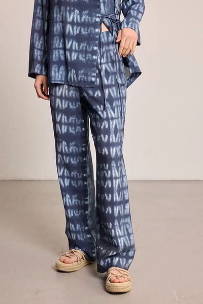 Gusto Pantaloni Tie-Dye Kelebek Collection - Albastru