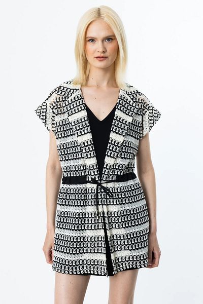 Ekol Women's Underwear Knitted Vest 4292 Black