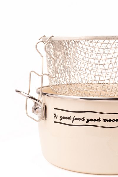 EMAYlab Mood Enamel Frying Pot/Fryer (Special Pyrex Lid)
