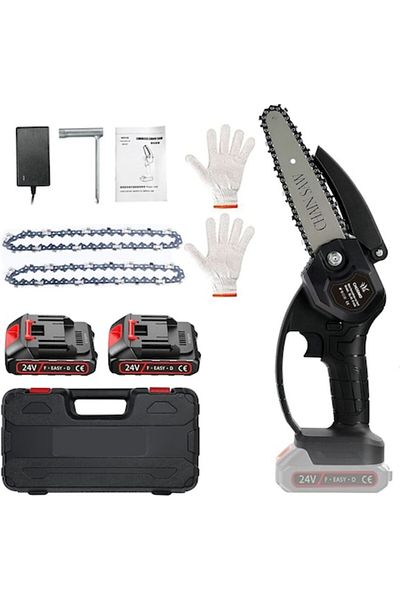 xpress sales Mini Fierastrau cu Lant Electric Portabil CHOSMO 24V 1500mAh