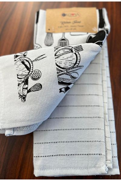 Loova Kitchen Towel Set of 2 Gray
