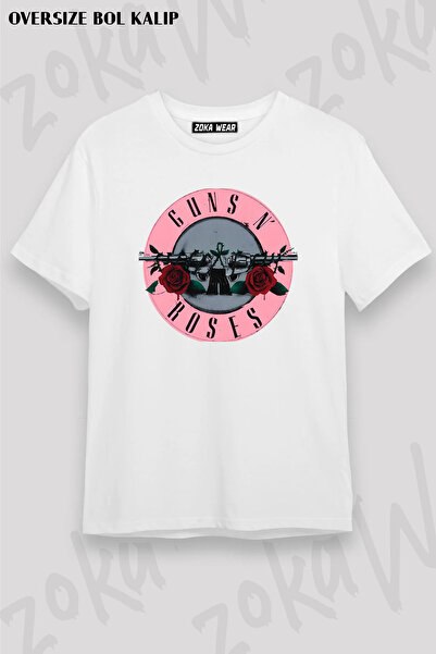 ZOKAWEAR Guns N' Roses Rock Music V11 Printed Oversize T-Shirt Unisex