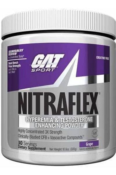 GAT SPORT Nitraflex Powder(Grape), Pack of 1