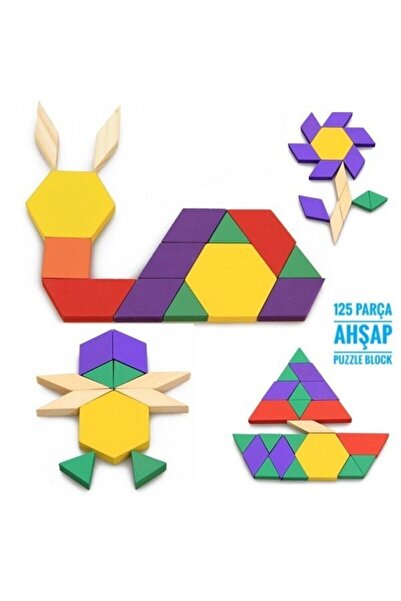 kaan oyuncak 125 Parça Puzzle Tangram