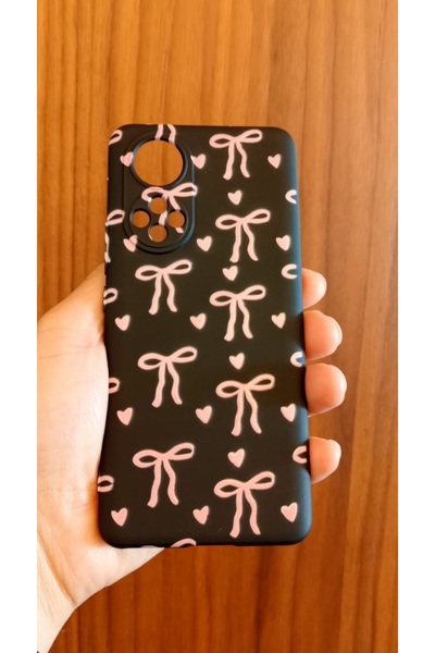 Newon حافظة هاتف هواوي نوفا 9 من السيليكون الفاخر مع شريط/فيونكة مطبوعة من ال...