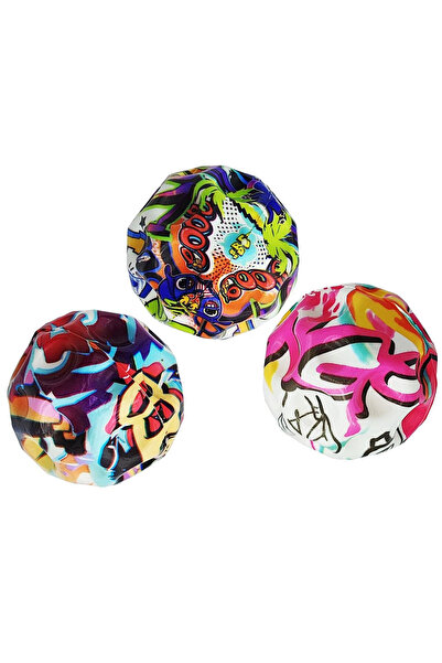 OEM Set 3 mingi Saltarete, super ball, multicolor cu imprimeu, 7 cm