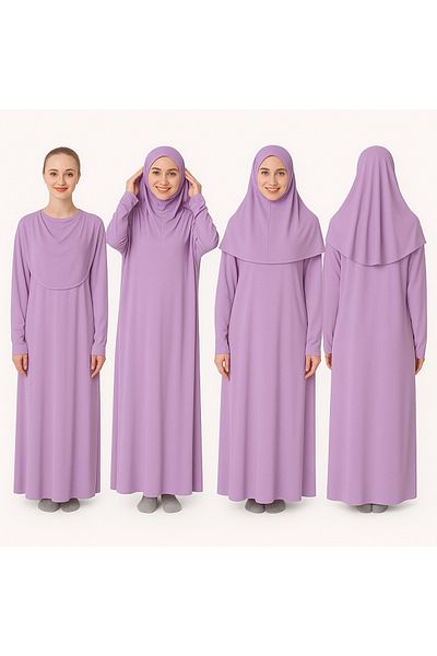 ZEHRANAZ NAMAZ ELBİSESİ Prayer Dress (Lilac)