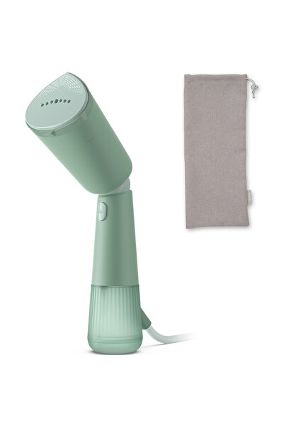 Philips Aparat de calcat vertical portabil Philips STH5010/70, 1300W, 120 ml, Cap reglabil, Husa, Verde