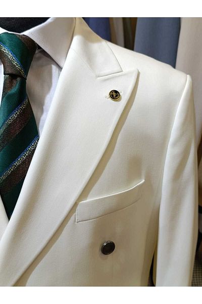 Ted Davıd Metal Button Lictal Double Breasted Suit