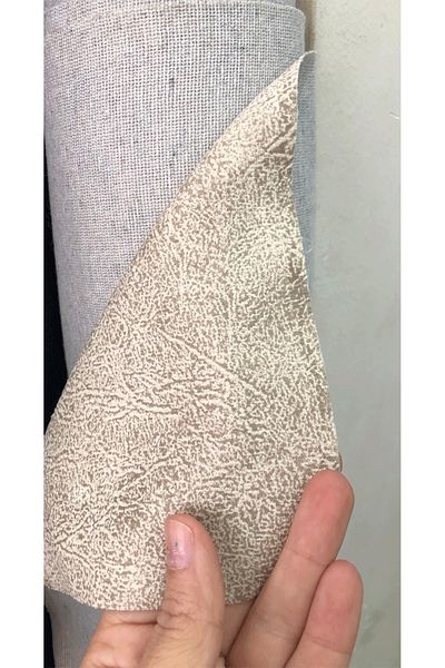 turkanlarhome Zen Nubuck Stain Resistant Upholstery Fabrics (Auto Upholstery, Furniture Upholstery Etc) Κρεμ χρώμα