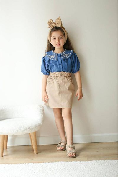 Yalçınoğlu Kids Set de sărbători pentru fete pentru ocazii speciale I Combinație de vară pentru fete I Set dublu pentru fete