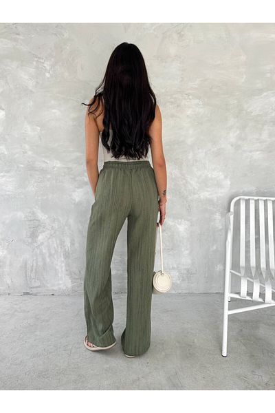 Gugus Trend Women's Elastic Waist Loose Leg Wide