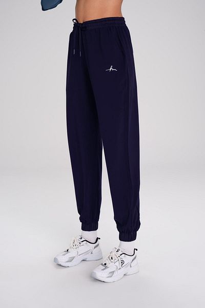 Haşema Active Elastic Leg Navy Blue Jogger Sports Pants Sweatpants Act-1
