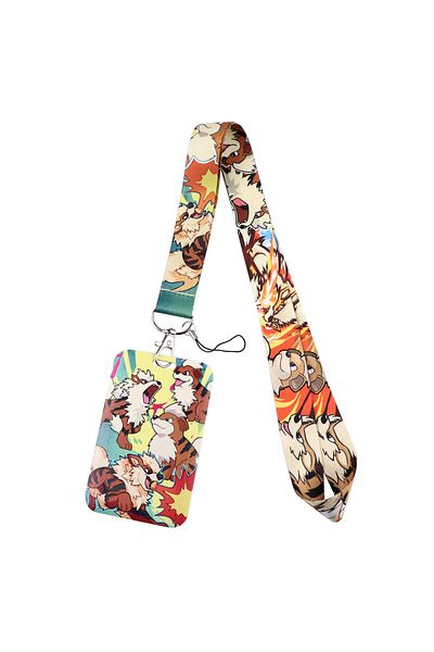 Miniso 16 Elf Anime Lanyard For Keychain ID Card Cover Passport Student Cellphone USB Badge Holder Key Ring