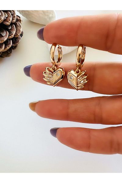 ACAR TAKI Xuping Heart Earrings-Rose Acr4622