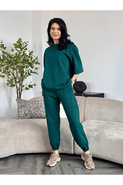 RAMONA BADESCU EXCLUSIVE Sports set with a casual blouse and jogger pants – urban and comfortable look