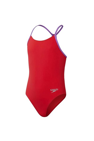 SPEEDO Solid L-Line Back Kız Çocuk Yüzücü Mayosu