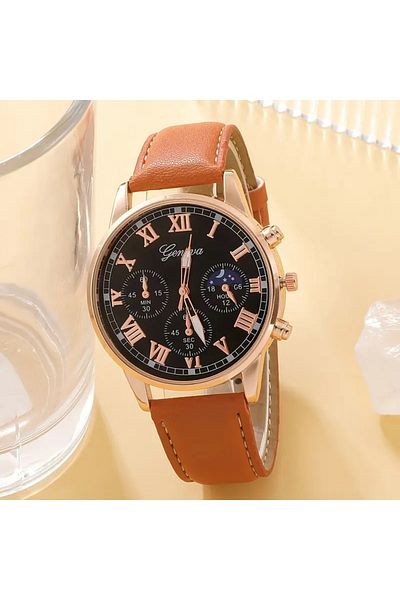 Feron accessories Men's Wrist Watch – Roman Numeral 2 Colors Tm-520