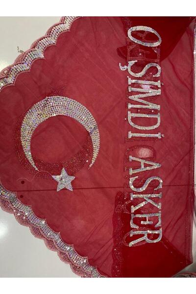 Azpoy işlemeli o şimdi asker omuz şalı