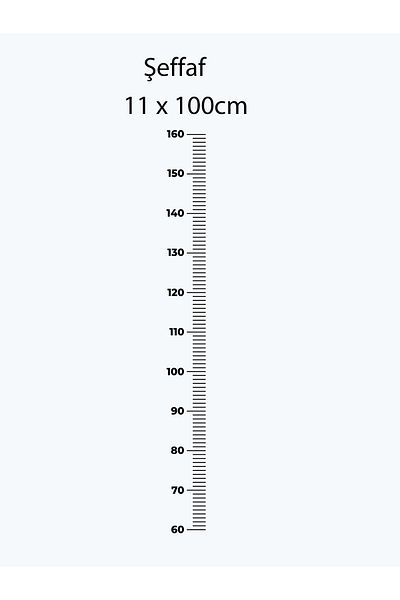 aiki Transparent Two-Way Baby & Kids Room Height Meter Wall Sticker