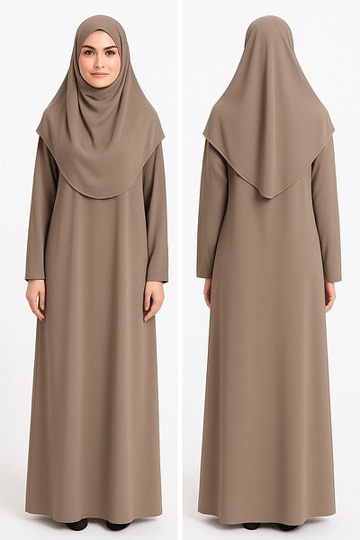 ZEHRANAZ NAMAZ ELBİSESİ Prayer Dress (Mink)