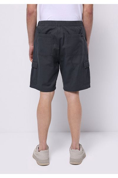 Colin's Regular Fit Mid Waist Plain Men's Anthracite Shorts