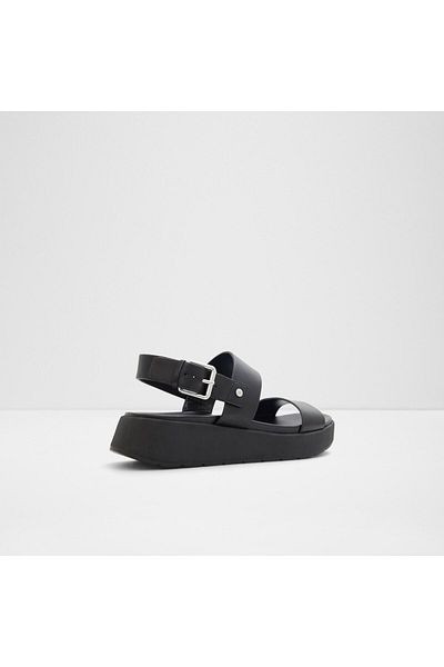 Aldo Sılyıa-Genuine Leather Black Women's Sandals