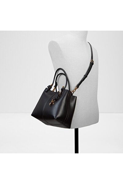 Aldo Evielily - Women's Faux Leather Black Magnetic Closure Small Size Purse