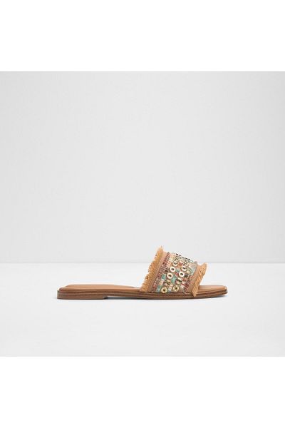 Aldo Nalani - Women's Textile Orange Flat Slippers