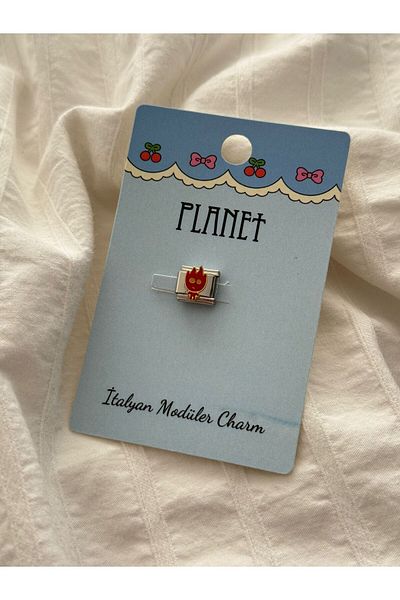 Planet Butik Italian Charm with Fire Card