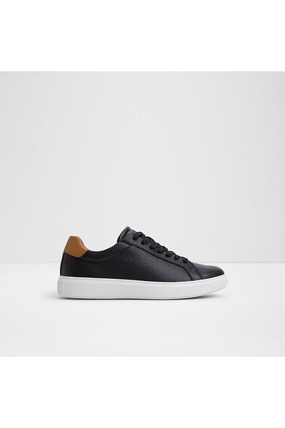 Aldo CLUBMEMBER - Pantofi sport pentru bărbați din piele artificială, negru, cu șireturi, design modern