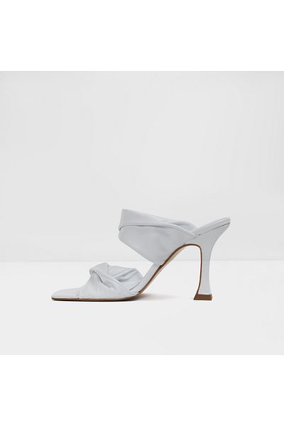 Aldo Haslev-Tr - Real Leather White Women's Heeled Slippers